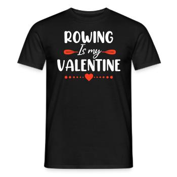 Rudern Ist Mein Valentinstag Steuermann Lustiges Rudern - Männer T-Shirt - Schwarz - Vorne - AI Model Male 178 light (178cm)