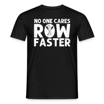 Personne ne s’en soucie Aviron barreur Rameurs drôle - T-shirt homme - noir - Devant - AI Model Male 178 light (178cm)