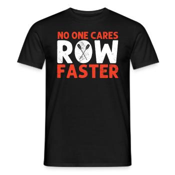 Personne ne s’en soucie drôle Rameur de course barreur - T-shirt homme - noir - Devant - AI Model Male 178 light (178cm)