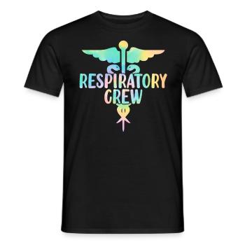 Respiratory Squad Tie Dye Lungengesundheit - Männer T-Shirt - Schwarz - Vorne - AI Model Male 178 light (178cm)