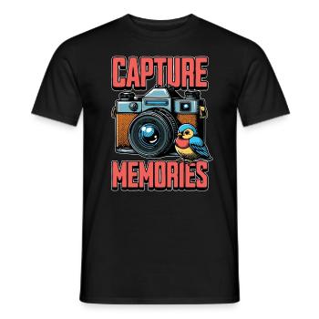 Bird Photography Capture Memories Bird Keeping - Männer T-Shirt - Schwarz - Vorne - AI Model Male 178 light (178cm)