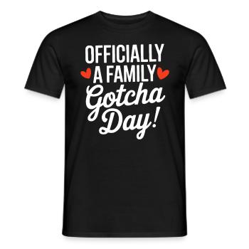 Officially A Family Gotcha Day Foster Adoptive - Men's T-Shirt - black - Front - AI Model Male 178 light (178cm)