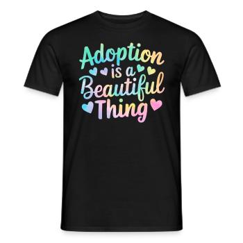 L’adoption est une belle chose Tie Dye Foster Care - T-shirt homme - noir - Devant - AI Model Male 178 light (178cm)