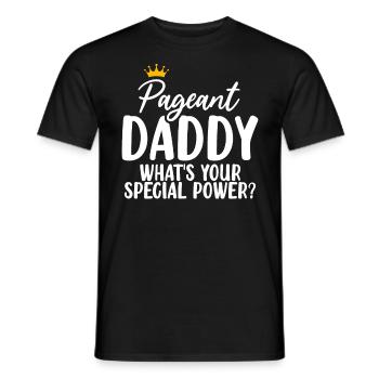 Pageant Daddy Glitz Glam Beauty Contest Papa - T-shirt homme - noir - Devant - AI Model Male 178 light (178cm)