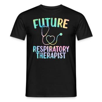 Future inhalothérapeute Tie Dye Funny Peds - T-shirt homme - noir - Devant - AI Model Male 178 light (178cm)