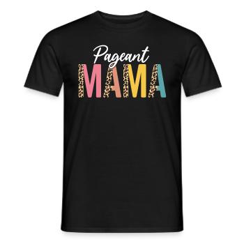 Festzug Mama Halb Leopard Glanz Glamour Lustig - Männer T-Shirt - Schwarz - Vorne - AI Model Male 178 light (178cm)