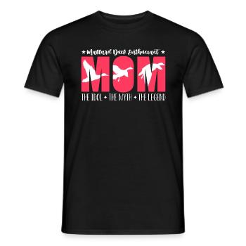 Canard colvert passionné Maman L’idole Amoureuse des animaux - T-shirt homme - noir - Devant - AI Model Male 178 light (178cm)