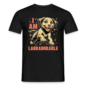 Labrador Retriever I Am Labradorable Sports canins - T-shirt homme - noir - Devant - AI Model Male 178 light (178cm)