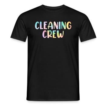 Équipe de nettoyage Tie Dye Nettoyage de femme de ménage - T-shirt homme - noir - Devant - AI Model Male 178 light (178cm)