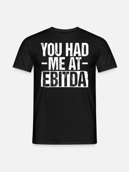 You Had Me At Ebitda Funny CPA Accounting - Men's T-Shirt - black