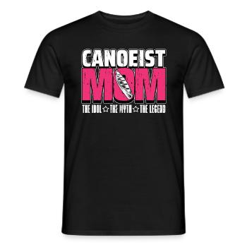 Canoéiste Maman L’idole Le mythe aime pagayer - T-shirt homme - noir - Devant - AI Model Male 178 light (178cm)
