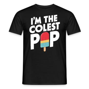 Je suis le plus cool Pop Drôle Dessert glacé Été - T-shirt homme - noir - Devant - AI Model Male 178 light (178cm)