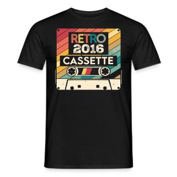 Retro 1975 Vintage 2016 - Cadeau Anniversaire 2016 - T-shirt homme - noir - Devant - AI Model Male 178 light (178cm)