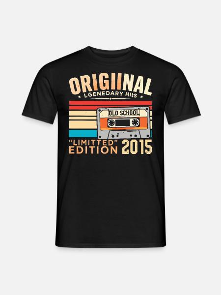 Original 2015, legendär seit 2015 Jahrgang 2015 - Männer T-Shirt - Schwarz