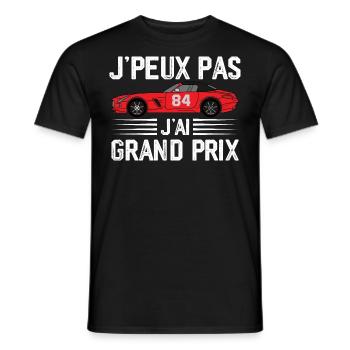 Je peux pas j ai grand prix - T-shirt homme - noir - Devant - AI Model Male 178 light (178cm)