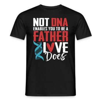 Funny Adoption Dad Appreciation Foster Care - Men's T-Shirt - black - Front - AI Model Male 178 light (178cm)