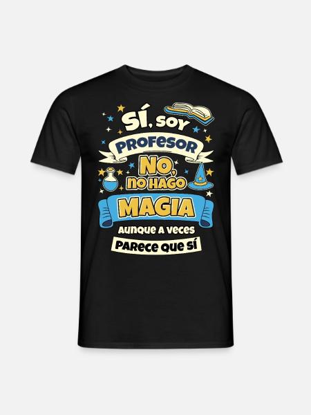 Ich bin Lehrer, ich mache keine Magie - Männer T-Shirt - Schwarz