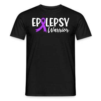 Epilepsy Warrior Nervous System Disorder - Men's T-Shirt - black - Front - AI Model Male 178 light (178cm)