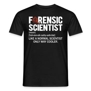 Forensiker Lustige Definition Tatort - Männer T-Shirt - Schwarz - Vorne - AI Model Male 178 light (178cm)