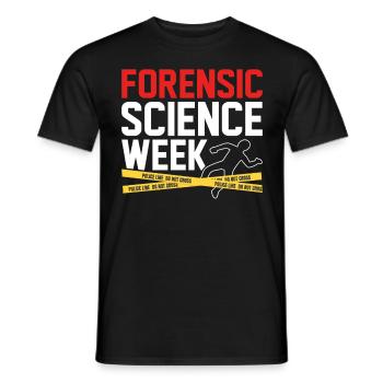 Science médico-légale Criminologie Médico-légale amusante - T-shirt homme - noir - Devant - AI Model Male 178 light (178cm)