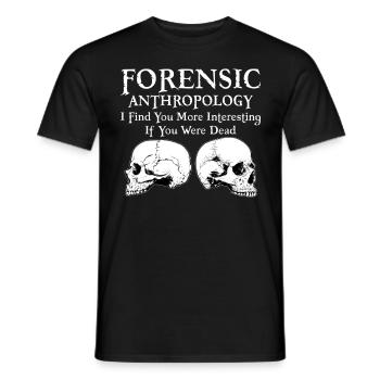 Anthropologie médico-légale Scène de crime drôle - T-shirt homme - noir - Devant - AI Model Male 178 light (178cm)