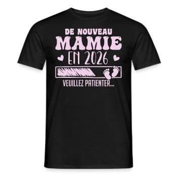 Schwangerschaft Oma Wieder Oma 2026 - Männer T-Shirt - Schwarz - Vorne - AI Model Male 178 light (178cm)