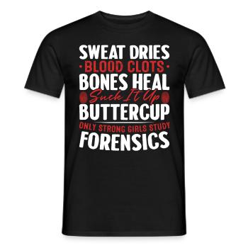 Schweiß trocknet Blutgerinnsel Knochen heilen Lustig - Männer T-Shirt - Schwarz - Vorne - AI Model Male 178 light (178cm)