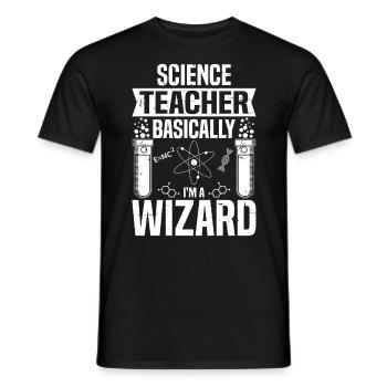 En gros, je suis un sorcier drôle de professeur de sciences - T-shirt homme - noir - Devant - AI Model Male 178 light (178cm)