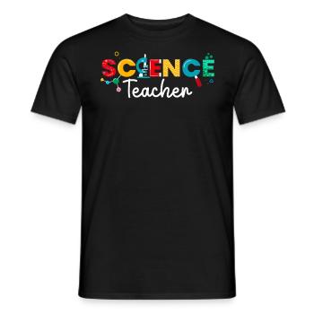 Professeur de sciences Appréciation Scientifique Drôle - T-shirt homme - noir - Devant - AI Model Male 178 light (178cm)
