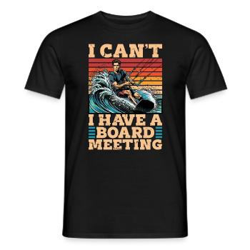Kitesurf Je ne peux pas J’ai une planche Sports nautiques - T-shirt homme - noir - Devant - AI Model Male 178 light (178cm)