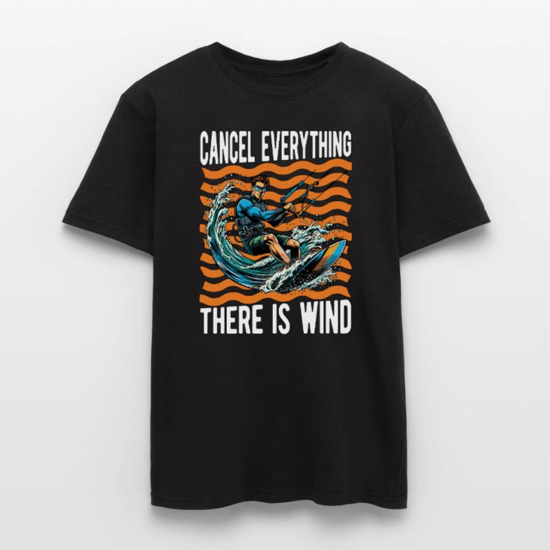 Kiteboarding Cancel Everything There Windsurfing Men’s T-shirt