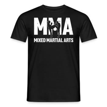 Drôle MMA Grappling Sport de combat Mixte Martial - T-shirt homme - noir - Devant - AI Model Male 178 light (178cm)