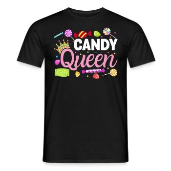 Candy Queen Confiserie Drôle Sweet Tooth Candy - T-shirt homme - noir - Devant - AI Model Male 178 light (178cm)