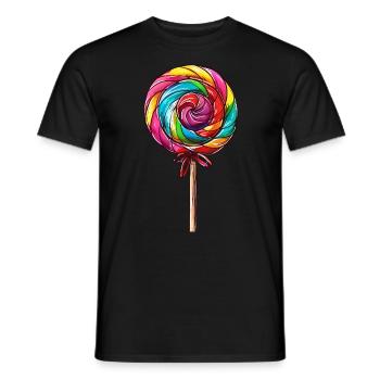Drôle de bonbons confiserie collations Sweet Tooth - T-shirt homme - noir - Devant - AI Model Male 178 light (178cm)