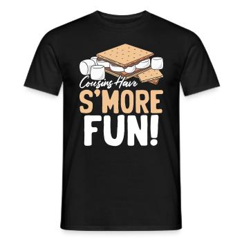 Smores à la guimauve Crackers drôles de cousins Graham - T-shirt homme - noir - Devant - AI Model Male 178 light (178cm)