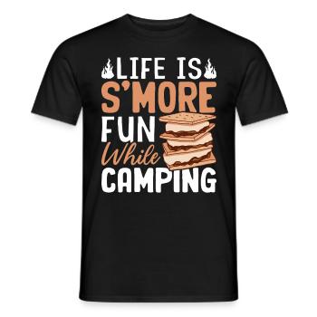Camping drôle Smores Graham Crackers Guimauve - T-shirt homme - noir - Devant - AI Model Male 178 light (178cm)