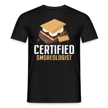 Lustige Smores Graham Cracker Marshmallow Smores - Männer T-Shirt - Schwarz - Vorne - AI Model Male 178 light (178cm)