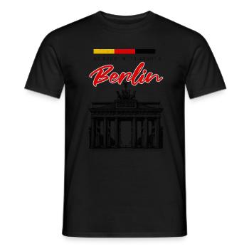 Berlin Germany Brandenburger Tor - Männer T-Shirt - Schwarz - Vorne - AI Model Male 178 light (178cm)