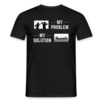 Dragon Boating My Problem My Pictogram Dad Mom - Männer T-Shirt - Schwarz - Vorne - AI Model Male 178 light (178cm)