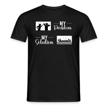 Dragon Boating My Problem My Pictogram Mom Dad - Männer T-Shirt - Schwarz - Vorne - AI Model Male 178 light (178cm)