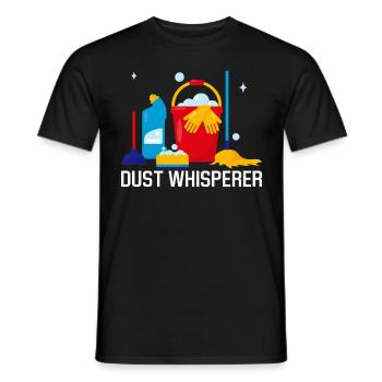 Staubflüsterer Lustiger Reiniger Housekeeping - Männer T-Shirt - Schwarz - Vorne - AI Model Male 178 light (178cm)