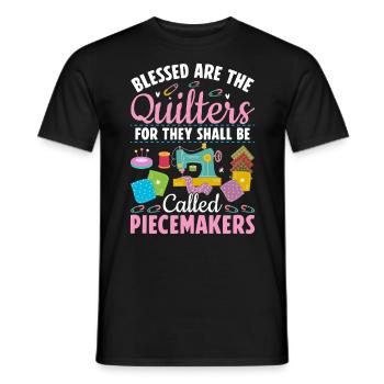 Lustiges Quilting Lover Geschenk für Frauen Nähen Quilter - Männer T-Shirt - Schwarz - Vorne - AI Model Male 178 light (178cm)
