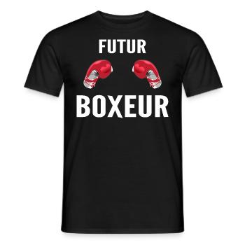 Zukunft Boxer - Männer T-Shirt - Schwarz - Vorne - AI Model Male 178 light (178cm)