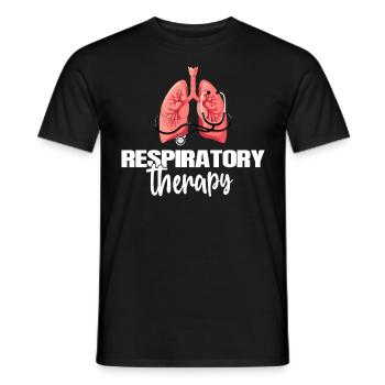 Atemtherapie Peds RT Pulmonale Gesundheitsversorgung - Männer T-Shirt - Schwarz - Vorne - AI Model Male 178 light (178cm)