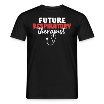 Zukünftiger Atemtherapeut Funny Peds RT - Männer T-Shirt - Schwarz - Vorne - AI Model Male 178 light (178cm)