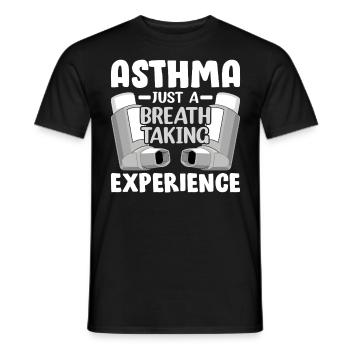 Asthme À couper le souffle Expérience drôle Pulmonaire - T-shirt homme - noir - Devant - AI Model Male 178 light (178cm)