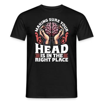 Neurochirurgien S’assurer que votre neurologue en chef - T-shirt homme - noir - Devant - AI Model Male 178 light (178cm)