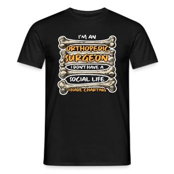 I'm An Orthopedic Surgeon I Physical Therapist - Men's T-Shirt - black - Front - AI Model Male 178 light (178cm)