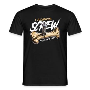 Orthopedic Surgeon I Always Screw Physical Therapy - Männer T-Shirt - Schwarz - Vorne - AI Model Male 178 light (178cm)