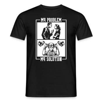 Neurosurgeon My Problem My Solution Pictogram Mom - Männer T-Shirt - Schwarz - Vorne - AI Model Male 178 light (178cm)